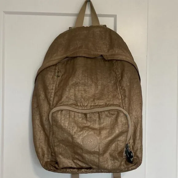 Kipling Gold Backpack - Picture 1 of 15